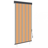 VidaXL Jaluzea tip rulou de exterior, galben și albastru, 100 x 250 cm