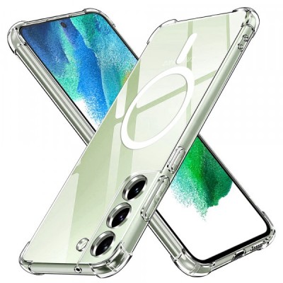 Husa MagSafe pentru Samsung Galaxy S21 FE 5G G990, Techsuit, Shockproof, Transparenta foto