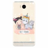 Husa silicon pentru Huawei Y6 2017, Best Friends