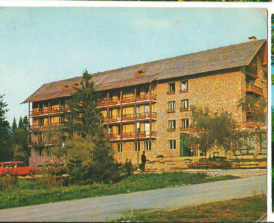 CPI B 11928 CARTE POSTALA - POIANA BRASOV. HOTEL SPORT (ARIPA NOUA) foto