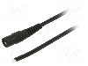 Cablu alimentare DC, cabluri, DC 5,5/2,1 soclu, negru, 5m, WEST POL - S21-TT-T050-500BK