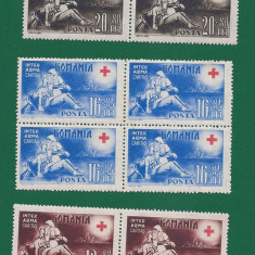 ROMANIA 1943 - CRUCEA ROSIE, BLOCURI - MNH - LP 151