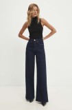 Answear Lab jeans femei, culoarea albastru marin