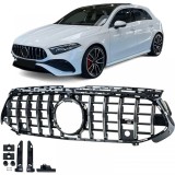 Grila sport crom negru potrivita pentru Mercedes A-Class W177 V177 din 2022 Performance AutoTuning