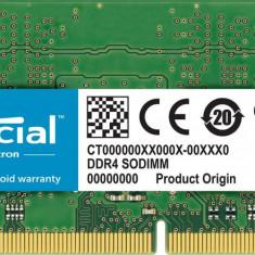 Memorie Laptop RAM Crucial SODIMM 8GB DDR4 2666Mhz 1.2V CL19 CT8G4S266M