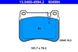 ATE 13.0460-4994.2 set placute frana,frana disc