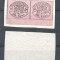 Italy Church State 1867 2 x Coat of arms in block on paper 80C Mi.18 MH AM.530