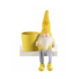 Cumpara ieftin Ghiveci flori ceramica cu figurina Gnom textil cm 13x7x22.5 H