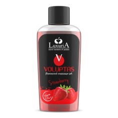 Masaj - Luxuria Voluptas Gel de Masaj cu Aroma de Capsuni 100 ml Efect de Caldura Aroma Naturala