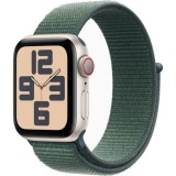 Apple Watch SE2 2024, GPS, Cellular, 40mm, Starlight Aluminium Case, Lake Green Sport Loop