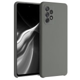 Husa pentru Samsung Galaxy A72, Silicon, Gri, 54359.155, Carcasa, Kwmobile
