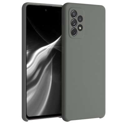 Husa pentru Samsung Galaxy A72, Silicon, Gri, 54359.155 foto