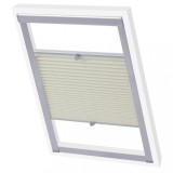 VidaXL Jaluzele plisate U08/808, crem