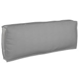 VidaXL Pernă pentru spătar din paleți cu pernă Gri 120 x 40 x 12 cm