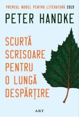 Scurtă scrisoare pentru o lungă despărțire- - Peter Handke - Art