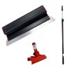 Set gletiera profesionala, inox, 60 cm x 0.3 mm, suport, maner prelungitor 1.2-2.2 m, Ergoplast, Olejnik