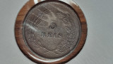 Portugalia - moneda de colectie - 5 reis 1899 Carlos I - xf+ / aunc in cartonas, Europa