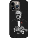 Husa compatibila cu Apple iPhone 13 Pro Max model Godfather, Silicon, TPU, Viceversa, Transparent, Carcasa