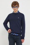 Cumpara ieftin G-Star Raw pulover de lana barbati, culoarea albastru marin, light