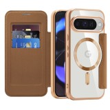Husa Google Pixel 10 Asteroid GSM SmartMag Book Case, maro
