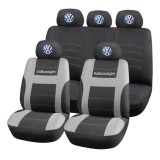 Set Huse Scaune Universale HLX2 Compatibile cu Volkswagen &ndash; Negru/Gri