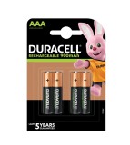 Set 4 Baterii reincarcabile Duracell Recharge AAA 900 mAh
