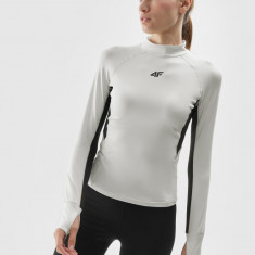 Lenjerie termoactivă scămoșată (bluză) din material reciclat pentru femei - albă