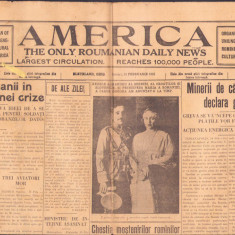 HST 267S Ziar America The only Roumanian daily news 15 feb 1922 Cleveland