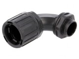Conectori &icirc;n unghi 90&deg; metric IP66 poliamidă