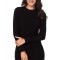 F680-1 Rochie tip pulover, model tricotat