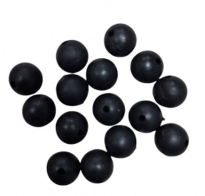 Bile Cauciuc INSOMNIA Rubber Shock Beads, 10x2.5mm, 15buc/pac foto