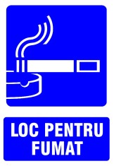 Semn de loc pentru fumat foto