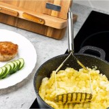 Zdrobitor Piure Cartofi Legume Fructe Inox Kinghoff 28cm - Masina de Spalat Vase