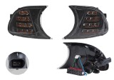 Set lampa semnalizare fata Bmw Seria 3 (E46), Coupe/Cabrio, 05.1999-03.2003, montare fata, stanga+dreapta, LED; negru; Tuning, Eagle Eyes