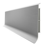 Plinta parchet PVC Vilo Linela 411, silver, 2000 x 80 x 16 mm