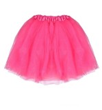 Fusta Tutu Tulle pentru fete, Fucsia glitter