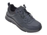 Pantofi Sport Barbati Skechers Benago, Piele Naturala, Bleumarin, WaterProof, Memory Foam