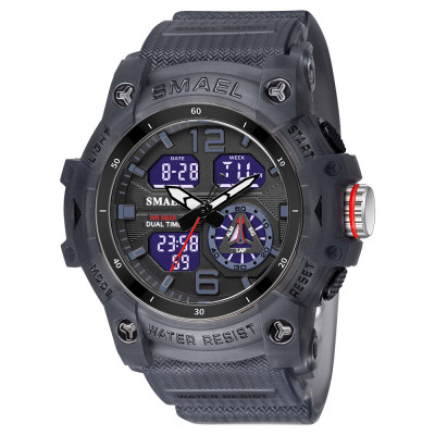 Ceas barbatesc Smael Sport Digital Cronometru Alarma Lumina Denim foto