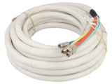 Cablu Goobay 10m Alb 4x Mufă F - Cod 67330