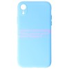 Husa Silicon iPhone XR Albastru Light Blue, High Copy, Compatibila Apple