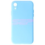 Husa Silicon iPhone XR Albastru Light Blue, High Copy, Compatibila Apple
