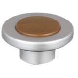 Cumpara ieftin Buton pentru mobila rotund, din plastic, 1103-07, nuc
