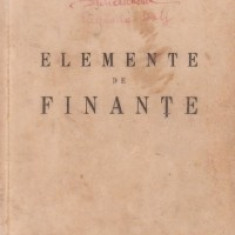 Elemente de finante