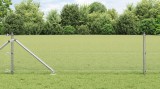 VidaXL Gard Sudat cu 13 St&acirc;lpi cu V&acirc;rf 0.4x100 m Oțel Galvanizat