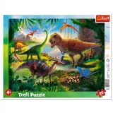 PUZZLE 25 Plansa Dinozauri, TREFL EDU