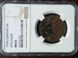 MONEDA GERMANIA - 5 MARK 1979, LIT. G - OTTO HAHN, GRADATA NGC - MS63, Europa