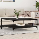 vidaXL Masă de cafea Stejar negru 100 x 100 x 40 cm Lemn compozit