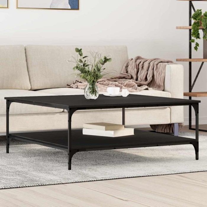 vidaXL Masă de cafea Stejar negru 100 x 100 x 40 cm Lemn compozit