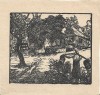 A3358N Gravură de &icirc;nceput de secol al XX-lea, artist rom&acirc;n