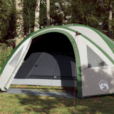 VidaXL Cort de camping cupolă pentru 4 persoane, verde, impermeabil